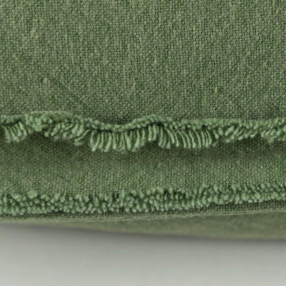 14" X 26" Green Tone on Tone Botanical Throw Pillow With Embroidery HomeRoots