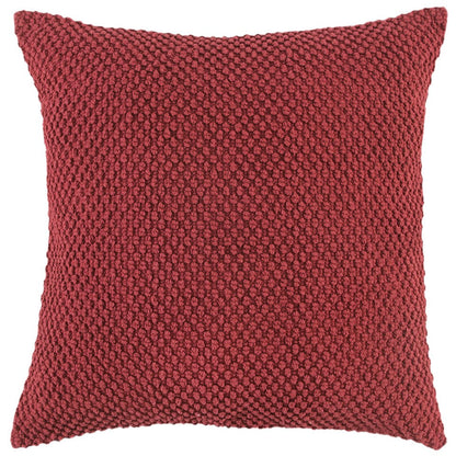 Deep Merlot Nubby Textured Modern Throw Pillow FurniFindUSA