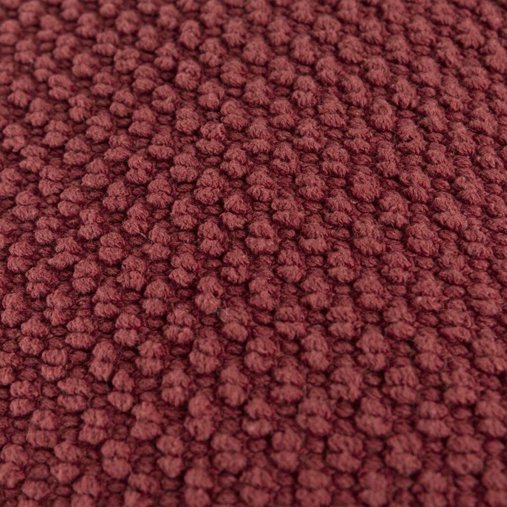 20" Merlot Cotton Throw Pillow with Nubby Texture HomeRoots