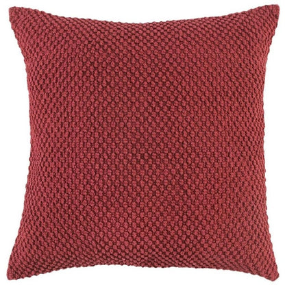 20" Merlot Cotton Throw Pillow with Nubby Texture HomeRoots