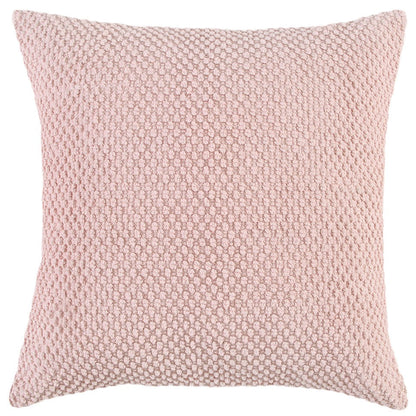 Blush Pink Nubby Textured Modern Throw Pillow FurniFindUSA