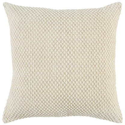 20" Natural Beige Nubby Textured Modern Throw Pillow FurniFindUSA