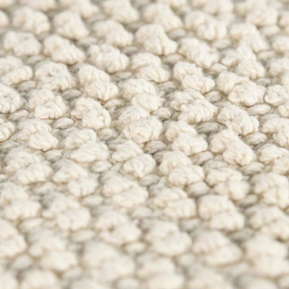 20" Natural Beige Nubby Textured Modern Throw Pillow — view 2