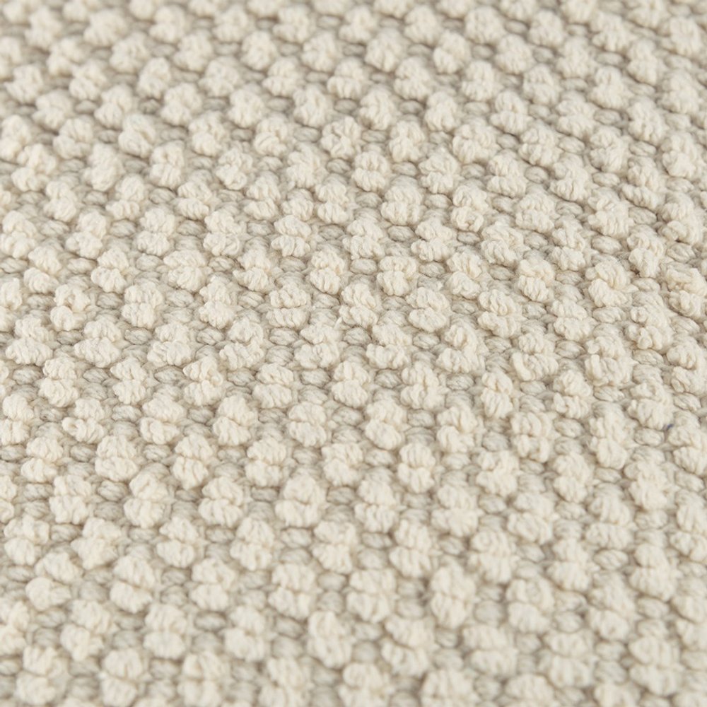 20" Natural Beige Nubby Textured Modern Throw Pillow HomeRoots