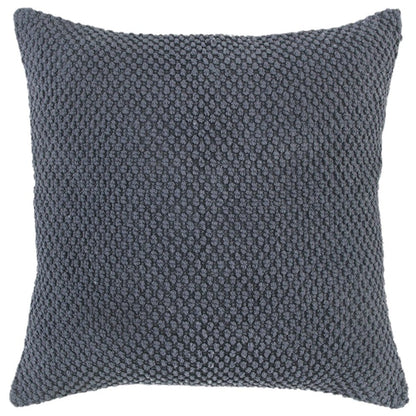 Dark Gray Nubby Textured Modern Throw Pillow HomeRoots