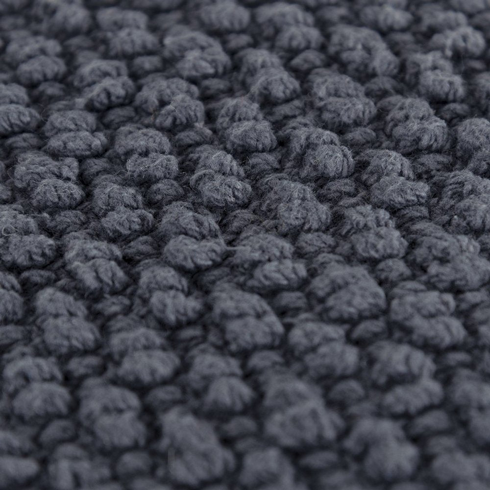 Dark Gray Nubby Textured Modern Throw Pillow HomeRoots