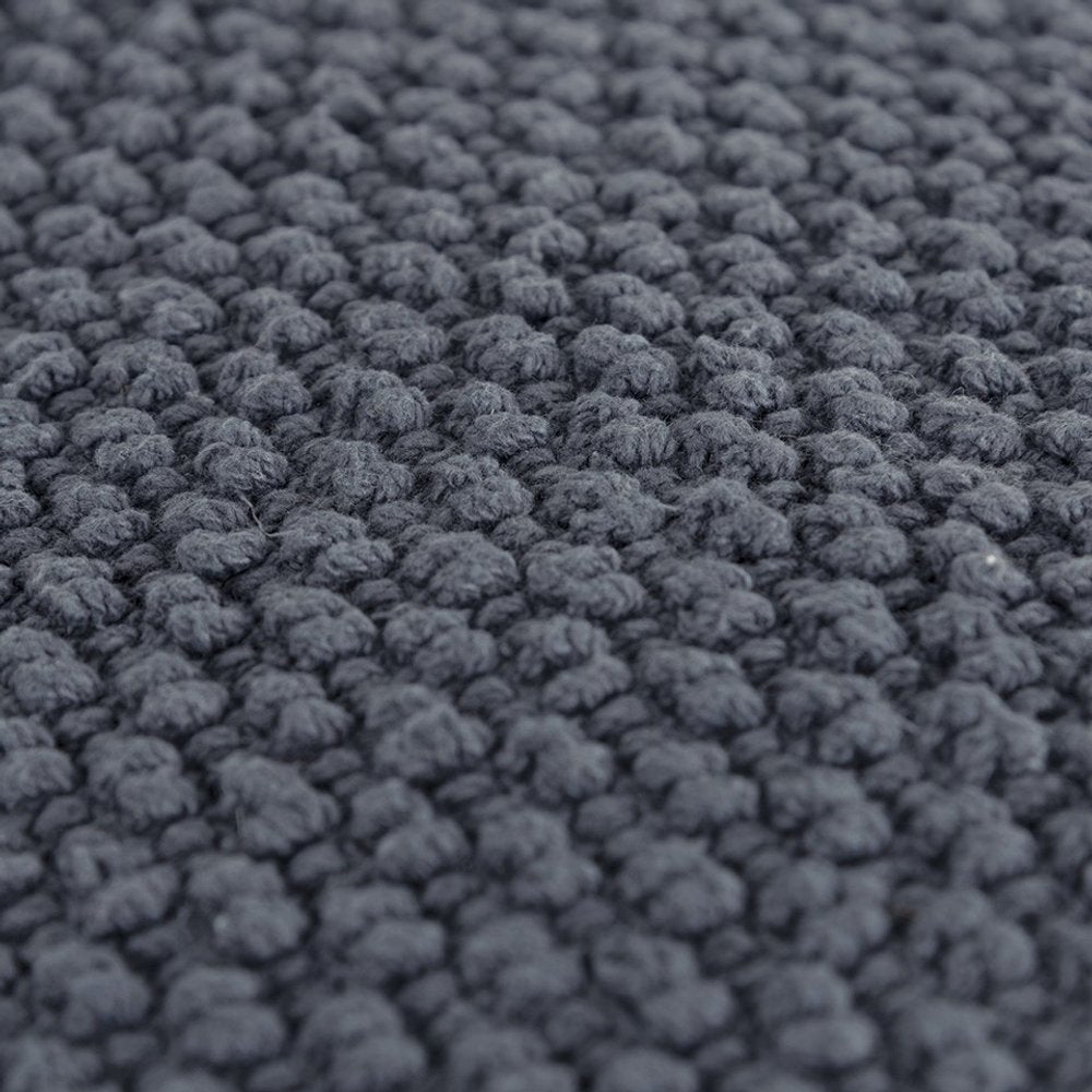 Dark Gray Nubby Textured Modern Throw Pillow HomeRoots