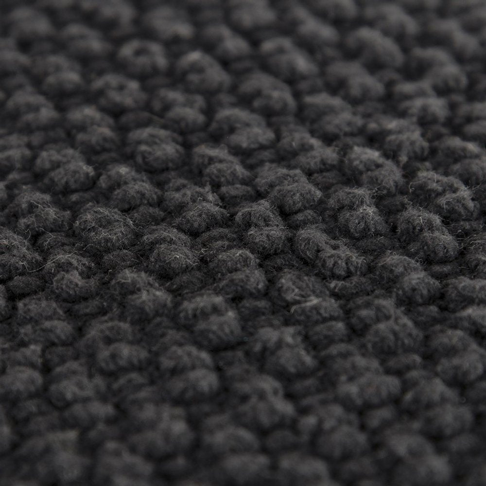 20" Black Nubby Textured Modern Throw Pillow HomeRoots