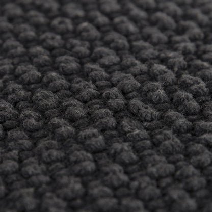20" Black Nubby Textured Modern Throw Pillow HomeRoots
