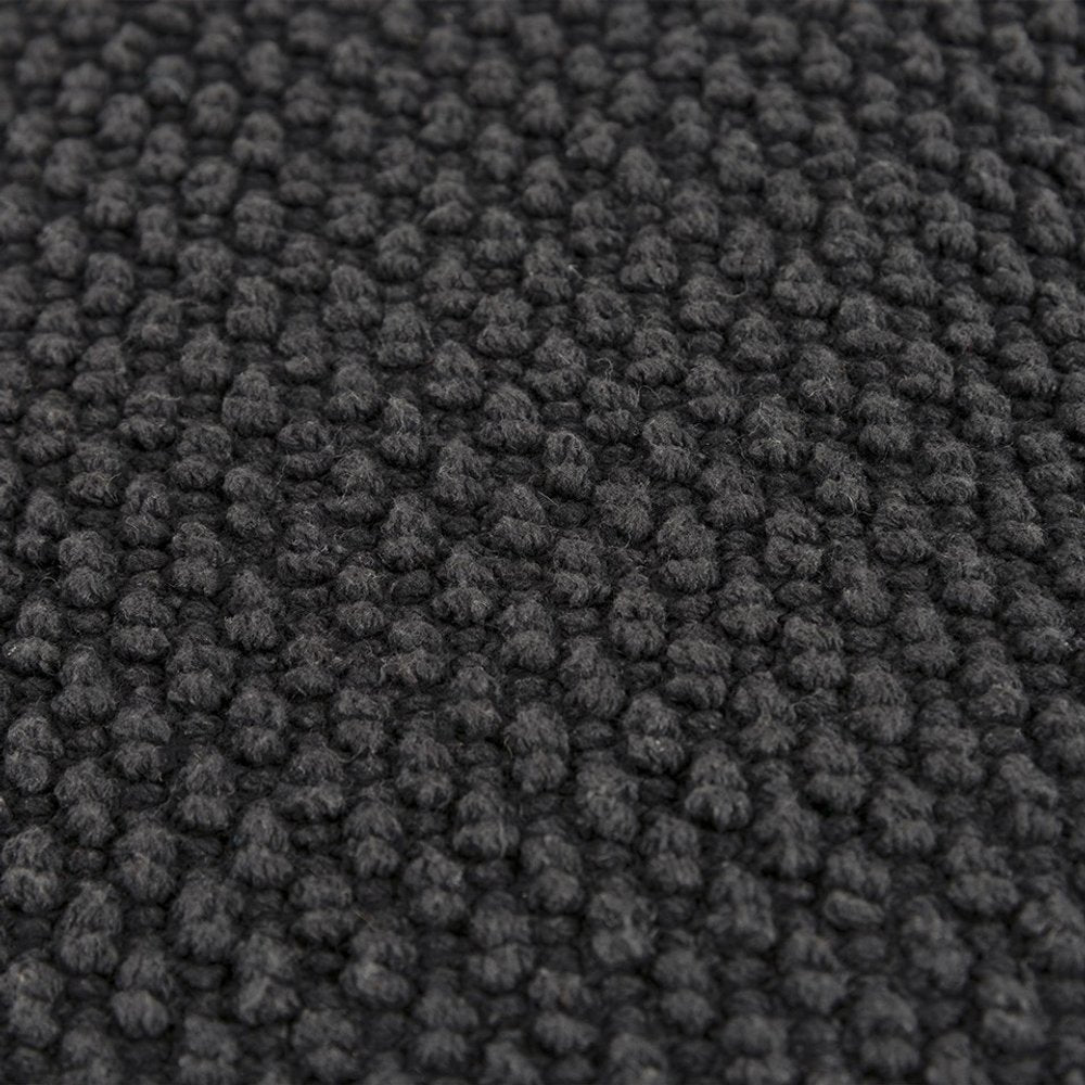 20" Black Nubby Textured Modern Throw Pillow HomeRoots
