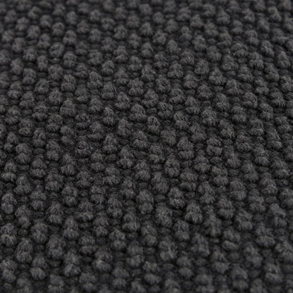 20" Black Nubby Textured Modern Throw Pillow HomeRoots