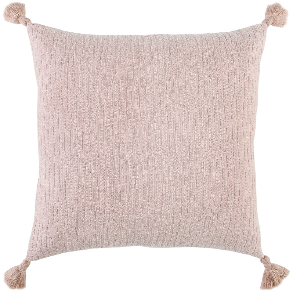 Blush Solid Tonal Abstract Stripe Throw Pillow FurniFindUSA