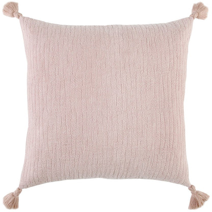 Blush Solid Tonal Abstract Stripe Throw Pillow FurniFindUSA