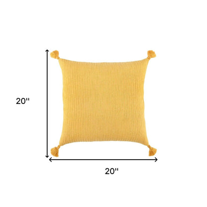 Gold Solid Tonal Abstract Stripe Throw Pillow HomeRoots