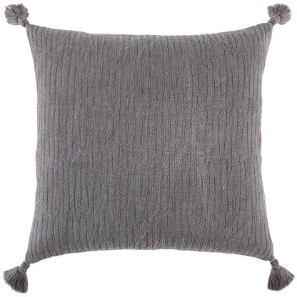 Gray Solid Tonal Abstract Stripe Throw Pillow FurniFindUSA