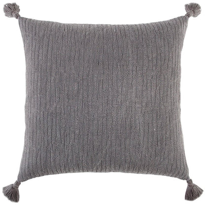 Gray Solid Tonal Abstract Stripe Throw Pillow HomeRoots