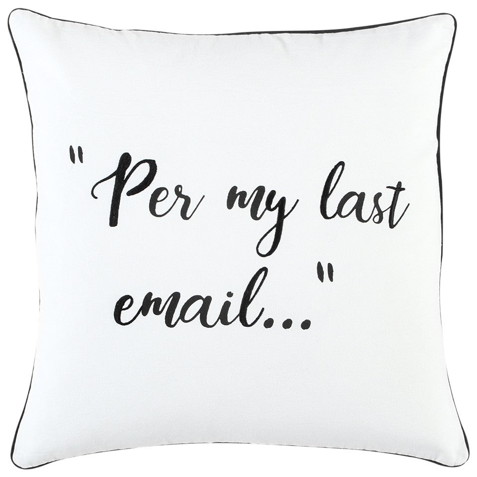 white 20" x 20" Poly Filled Pillow FurniFindUSA