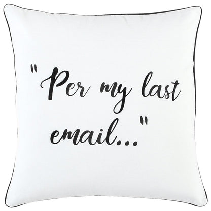 white 20" x 20" Poly Filled Pillow FurniFindUSA