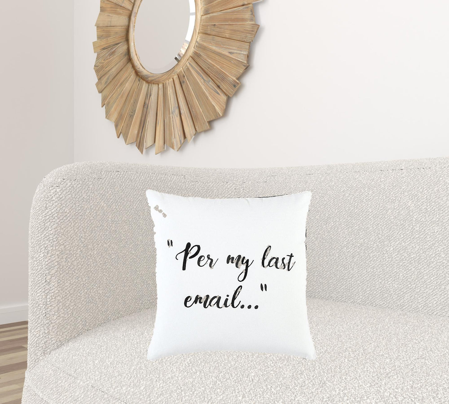 white 20" x 20" Poly Filled Pillow FurniFindUSA