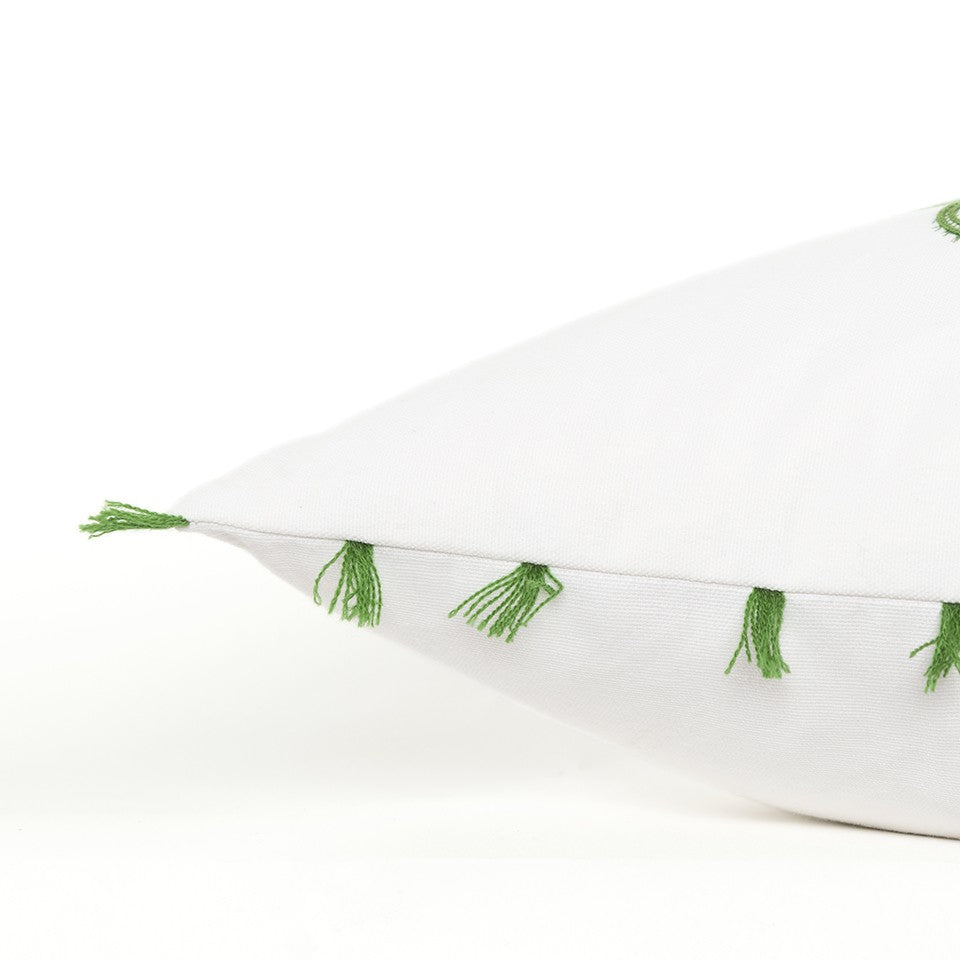 White Green Climb A Cactus Throw Pillow FurniFindUSA