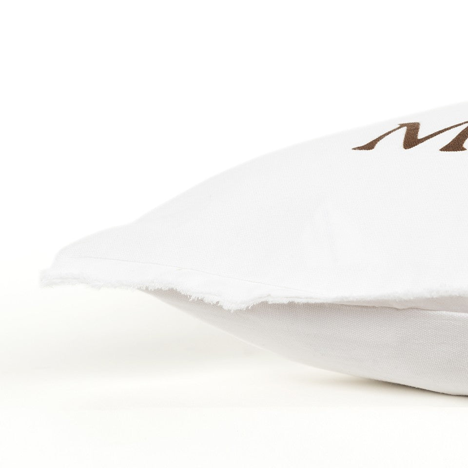Brown and White Get Off My Nuts Modern Throw Pillow FurniFindUSA