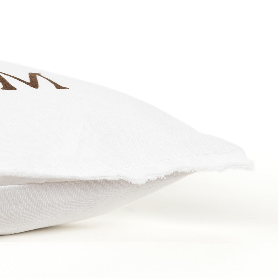 Brown and White Get Off My Nuts Modern Throw Pillow FurniFindUSA