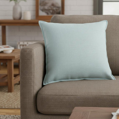 Blue Solid Light Textured Modern Throw Pillow HomeRoots