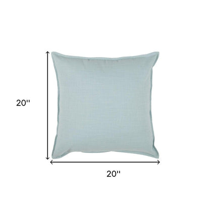 Blue Solid Light Textured Modern Throw Pillow HomeRoots