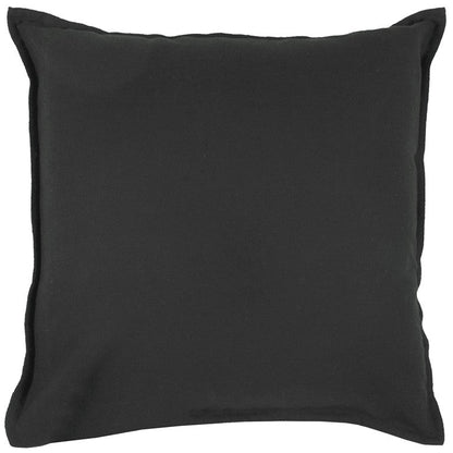 Black Solid Light Textured Modern Throw Pillow FurniFindUSA