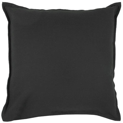 Black Solid Light Textured Modern Throw Pillow HomeRoots