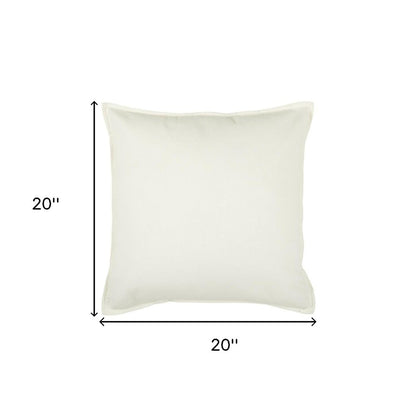 Ivory Solid Light Textured Modern Throw Pillow HomeRoots