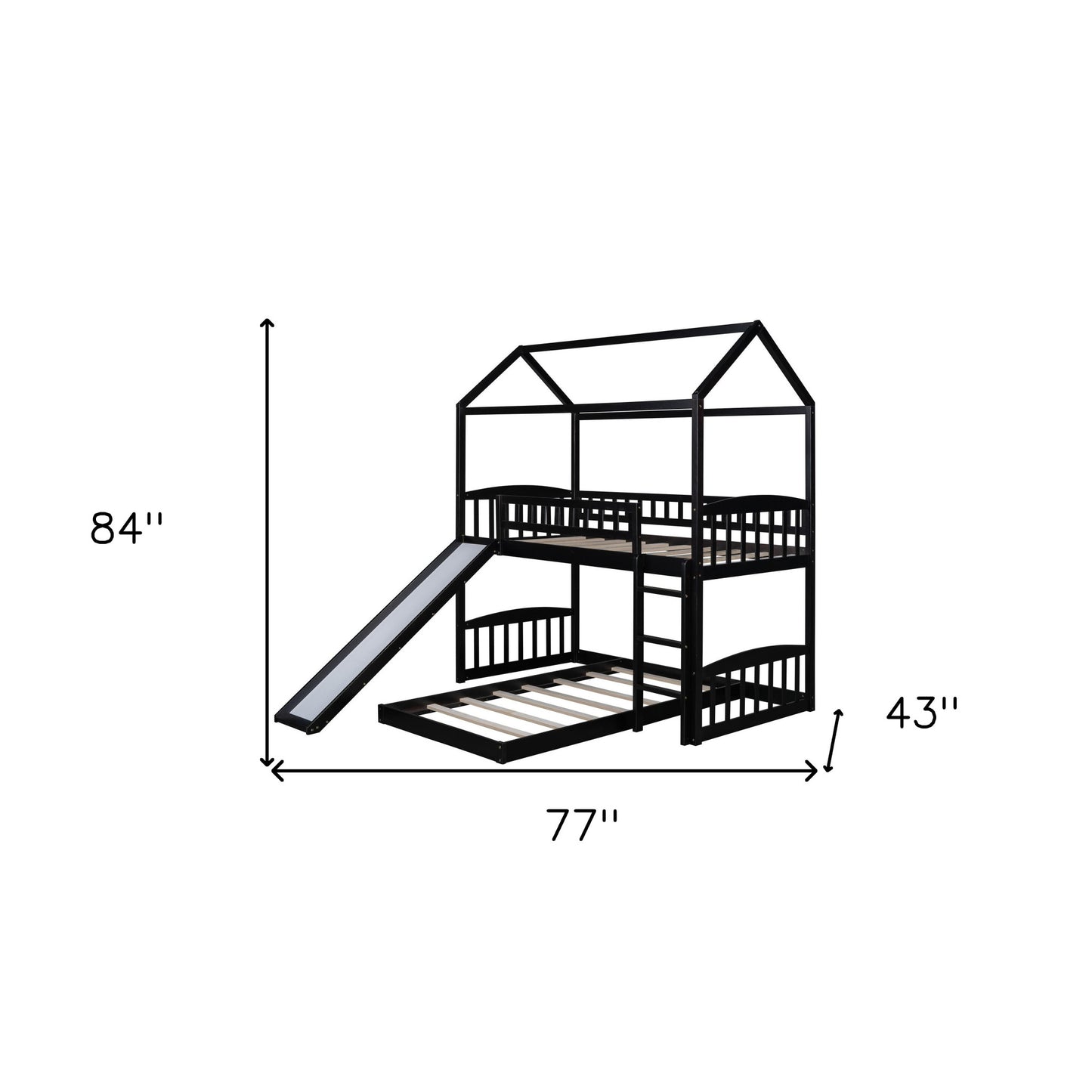 Espresso Full Over Full Contemporary Bunk Bed