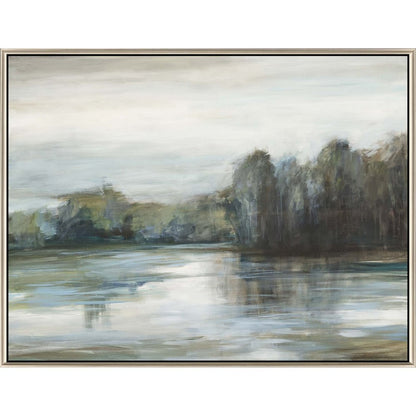 Serenity's Edge Canvas Silver Floater Frame Print Wall Art