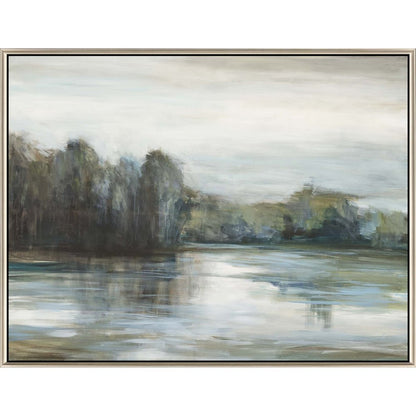 Serenity's Edge Canvas Silver Floater Frame Print Wall Art
