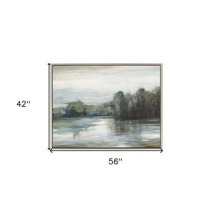 Serenity's Edge Canvas Silver Floater Frame Print Wall Art