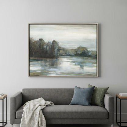 Serenity's Edge Canvas Silver Floater Frame Print Wall Art