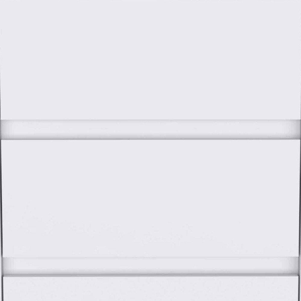 18" White Wood Accent Cabinet With Three Drawers HomeRoots