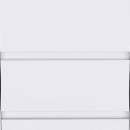 18" White Wood Accent Cabinet With Three Drawers HomeRoots