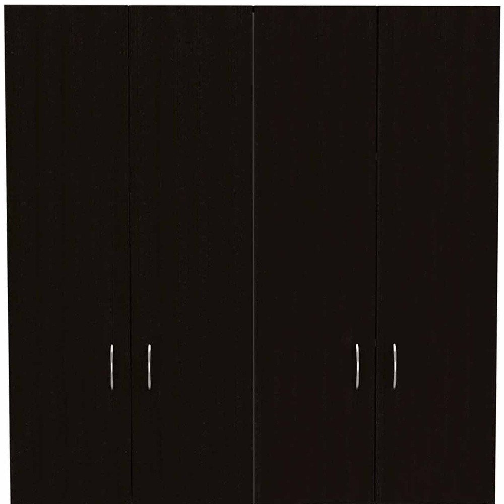 67" Black And White Wood Four Door Single Drawer Combo Dresser HomeRoots