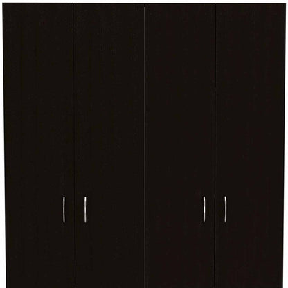 67" Black And White Wood Four Door Single Drawer Combo Dresser HomeRoots