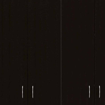 67" Black And White Wood Four Door Single Drawer Combo Dresser HomeRoots