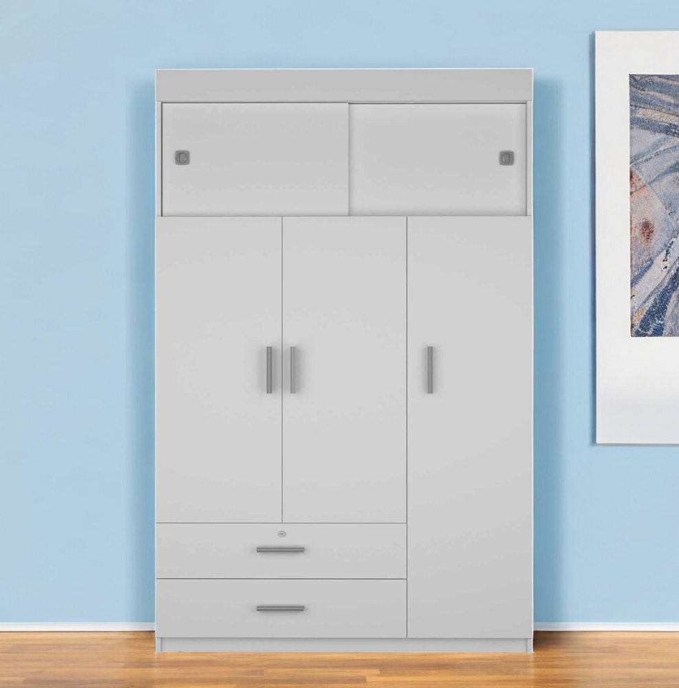 73" White Two Drawer Combo Dresser HomeRoots