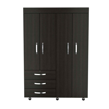 68" Wood Three Drawer Combo Dresser HomeRoots