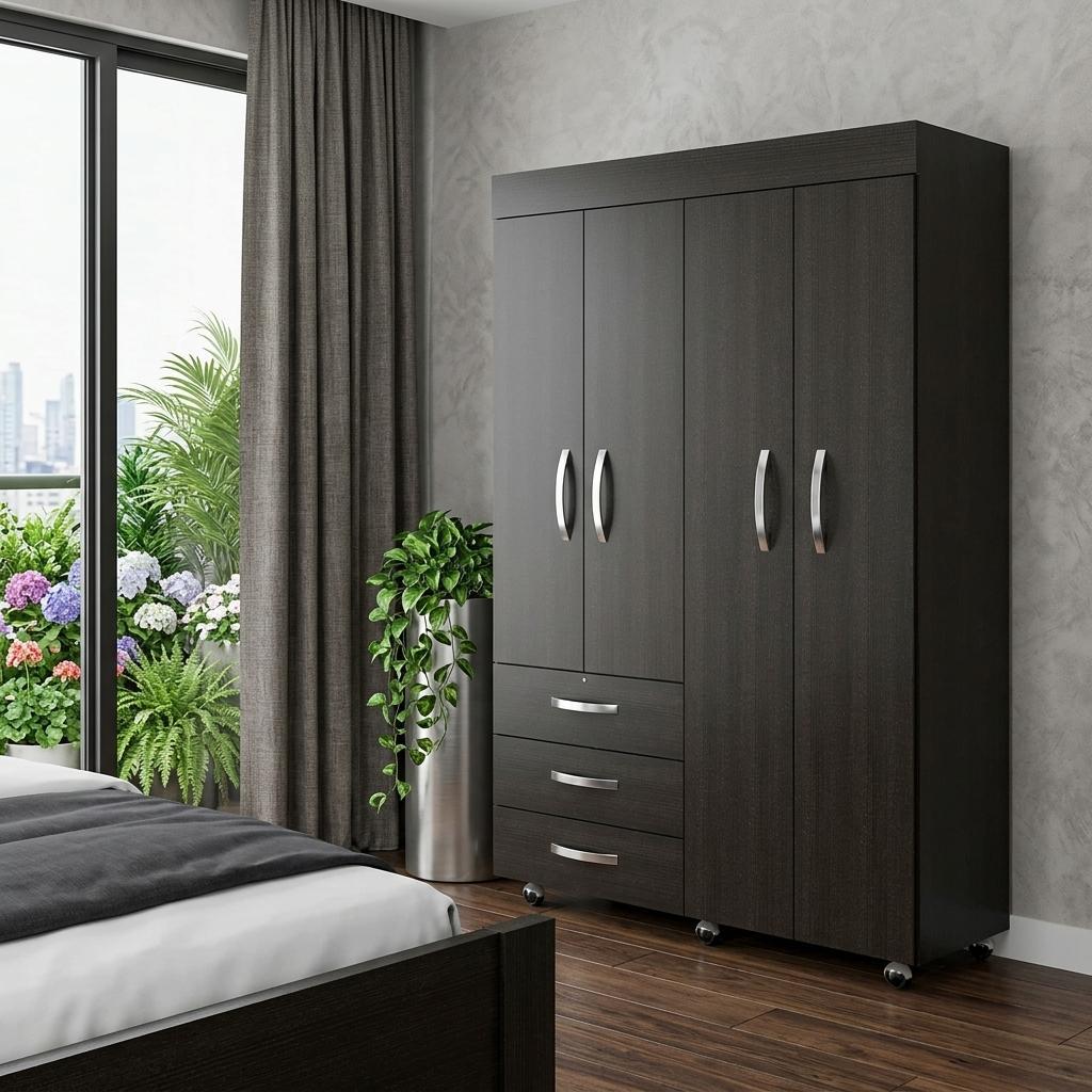 68" Wood Three Drawer Combo Dresser HomeRoots