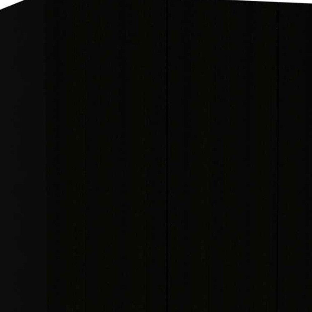 Black and White Three Door Armoire - FurniFindUSA