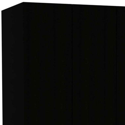 Black and White Three Door Armoire - FurniFindUSA