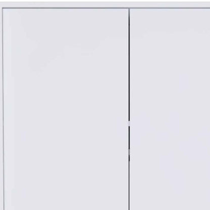 71" White Wood Two Door Single Drawer Combo Dresser HomeRoots