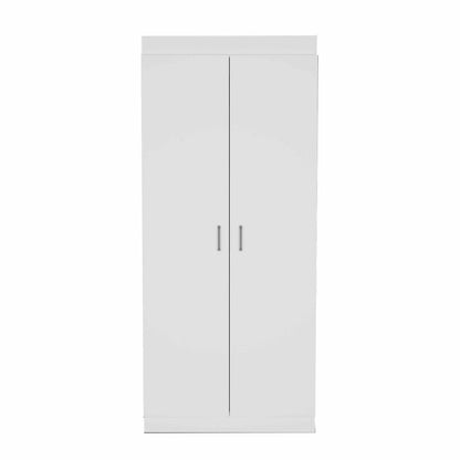 63" White Wood Pantry Or Storage Closet