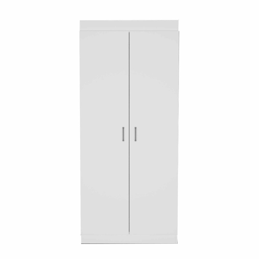 63" White Wood Pantry Or Storage Closet — view 7