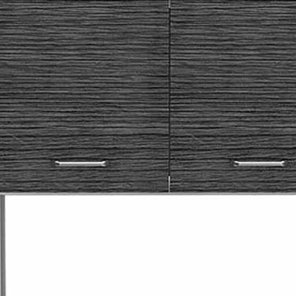 79" Gray Pantry Cabinet with Three Storage Shelves HomeRoots